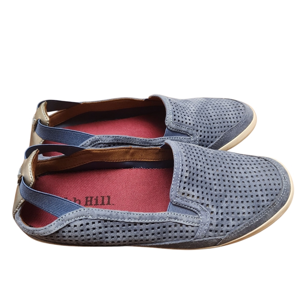 Cobb Hill by New Balance Tara Blue Suede Slip On Shoes Size 7.5 - Picture 4 of 9